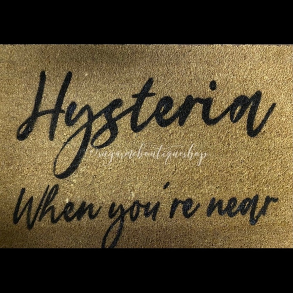 Hysteria Door Mat Def Leppard inspired